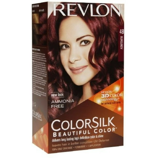 Revlon Colorsilk Hair Color 48 Burgundy 1 Ea Pack Of 3 Walmart Com Walmart Com