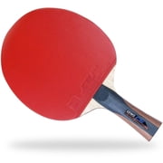 GEWO CS Energy Carbon Pre-Assembled Table Tennis Racket, ITTF Approved Ping Pong Paddle, Carbon Blade, 1.8 mm Sponge, Flared Handle