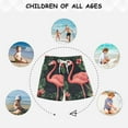 thumbnail image 6 of FORMRS Boys Swim Trunks Quick Dry Mesh Liner Boardshorts Sizes XS-XL, Red Flamingo Pattern, 6 of 7