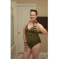 thumbnail image 6 of Hilor Womens Halter One Piece Bathing Suits Macrame Back Swimsuits Tummy Control Swimwear, 6 of 9
