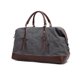 thumbnail image 1 of Wosthever Bolsa de viaje de lona impermeable con asa extraíble, bolsos de mano de cuero de vaca, bolsas de almacenamiento duraderas a la moda Mochilas de mochilero Gris, 1 of 6