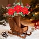 thumbnail image 1 of Ramo de Flores Artificiales de Piñas Navideñas con Asa de Flores Rojas Grandes, Agujas de Pino Artificiales, Arreglos para El Hogar, Flores Decorativas, 1 of 6
