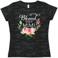 thumbnail image 3 of Inktastic Blessed to Be a Mimi with Pink Flowers Women's T-Shirt, 3 of 5