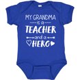 thumbnail image 3 of Inktastic My Grandma is a Teacher and a Hero Boys or Girls Baby Bodysuit, 3 of 5