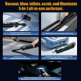 thumbnail image 6 of 5-in-1 Smart Handheld Vacuum Cleaner, Cordless Mini Vacuum with 15kPa Strong Suction, Rechargeable Type-C Portable Dust Cleaner for Home, Car, Sofa, Inflatable Pump Function (Black Standard Edition), 6 of 8