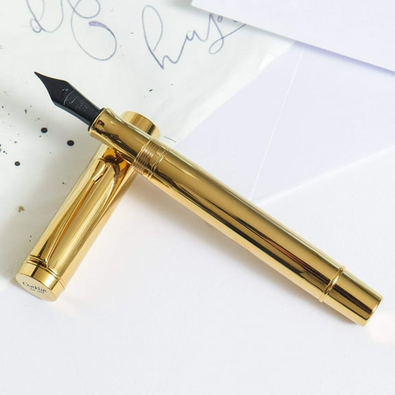 Conklin Duragraph Metal Fountain Pen - Gold PVD