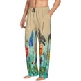 thumbnail image 6 of Naloa Colorful Plants And Insects Pajama Pants Men, PJ Bottoms, Sleep & Lounge Pants-X-Large, 6 of 6