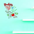 thumbnail image 1 of Custom Decals Teachers Thank You For Helping Me Grow Love Wall Art Size: 16 X 16 Inches Color: Multi, 1 of 1