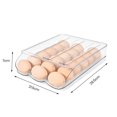 thumbnail image 3 of Boîte de Rangement pour Oeufs Restez Propre Transparente Défilement Automatique Classification de Rangement pour Oeufs Support d'Oeufs pour Réfrigérateur Aide au Rangement pour Réfrigérateur, 3 of 12