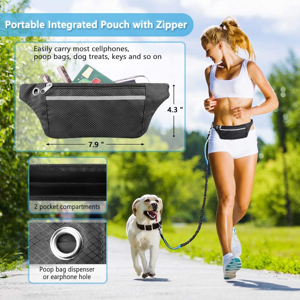 LANNEY Hands Free Dog Leashes, Waist Belt Leash for Small Medium Large Dogs Running Walking Training - image 5 of 7