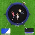 thumbnail image 5 of Alvantor 8Ft Kids Trampoline Round Trampolines with Basketball Hoop & Enclosure Net, Age 3-10 Blue, 5 of 7