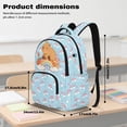 thumbnail image 7 of Kuiaobaty Capybara Print Kids Backpack for Girls 8-12 Rainbow Print School Bag with Multi Pockets 17 Inch Cute Backpack for School, Blue, 7 of 7