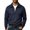 Dark Blue Sweatshirts for Men, variant on Men Collared Half Zip Sweatshirts Clean Plain Long Sleeve Loose Fit for Client Meetings Mall Wanderings Dark Blue XXL