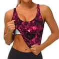 thumbnail image 3 of Sikiie Burgundy Tie Dye Sports Bra for Women, Sports Bra Athletic Running Sports Bra, Workout Bra, Yoga Bra-Small, 3 of 8