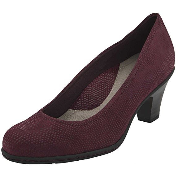 burgundy dress shoes ladies