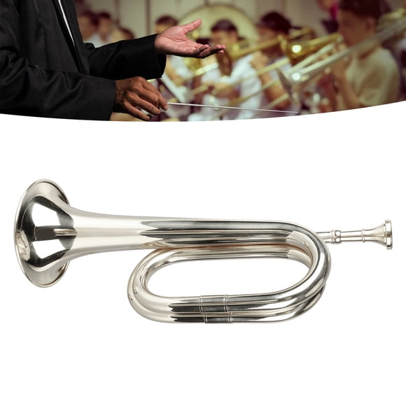 C Trompeta Clave Butles De Instrumento Trompeta, Trompeta Militar Trompeta De Latón De Estilo Militar Con Boquilla De Caballería Orquesta Militar