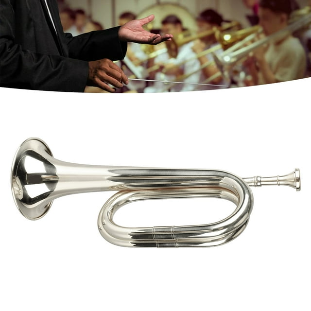 C Trompeta Clave Butles De Instrumento Trompeta, Trompeta Militar Trompeta De Latón De Estilo Militar Con Boquilla De Caballería Orquesta Militar