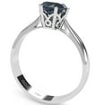 thumbnail image 3 of Crown Setting Lab-Created Sapphire Engagement Ring In 14k White Gold, 3 of 6