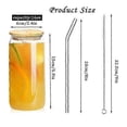 thumbnail image 4 of 6 pcs 16 oz Beer Can Glass with Lid and Straw, Can Glass Beer Cans c, 4 of 5
