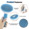 thumbnail image 5 of Pet Grooming Deshedding Brush for Dogs Cats, Short & Long Hair, Gentle Shedding Comb for Indoor Cats Puppies Kittens, 5 of 5