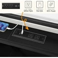 thumbnail image 5 of HOOBRO King Size Headboard with Charging Station and LED Light Strip 2-Tier Storage Height Adjustable Black BB96UDBH01, 5 of 9