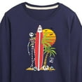 thumbnail image 3 of The Nightmare Before Christmas - Jack Sunset Beach - Toddler And Youth Long Sleeve Graphic T-Shirt, 3 of 5