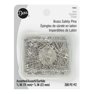 A+day Small Safety Pins 10 inch (26mm) Size 0 Safety Pin 600-Count Nickel Finish(600)