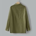thumbnail image 5 of LYXSSBYX Men's Performance Long Sleeve Shirt Moisture Wicking Crew T-Shirt Baggy Cotton Linen Solid Pocket Turn-down Collar Tops, 5 of 8