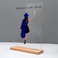 thumbnail image 4 of Ongmies Personalized Acrylic Graduation Plaque – 2025 Erasable Desktop Ornament, Customizable Graduation Gift for Him/Her, Transparent Diy Decoration, 4 of 7
