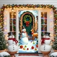 thumbnail image 4 of Cache-porte de Noël, Rideau de Porte Père Noël, Bannière de Porte Festive des Fêtes, Décoration Murale et de Fête Réutilisable pour la Maison Intérieure et Extérieure^, 4 of 6