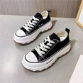 thumbnail image 3 of Women's low top heightening canvas shoes,breathable and fresh fashion trainers wide available, 3 of 7