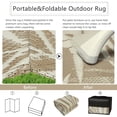 thumbnail image 4 of x Tropical Plastic Outdoor Patio Rug All Weather Outdoor Carpet Reversible Portable Lightweight Outdoor Mats for Patio Camping RV(), 4 of 7