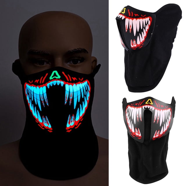 Máscara LED, máscaras LED de gran terror, máscara LED brillante, máscara diseñada con precisión