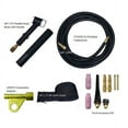 thumbnail image 2 of WeldingCity 150-amp WP-17V (with Gas Valve) 25-ft Power Cable Hose Air-cooled TIG Welding Torch Complete Package with Adapter 105Z57, 2 of 5