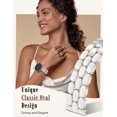 thumbnail image 2 of Wearlizer Metal Bracelet Compatible with Samsung Galaxy Watch 7/6/5/4, Enamel Stainless Steel Strap Women for Galaxy Watch FE/5 Pro/6 Classic/4 Classic/3/Active 2/Active, 20mm, 2 of 5