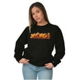 thumbnail image 5 of XOMG POP Wild Cheetah Print Logo Women Crewneck Sweatshirt Brisco Brands S, 5 of 6