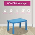 thumbnail image 6 of Kids Table, Plastic Children Activity Rectangular Table for School, Home, Play, Reading Dining, Kindergarten(Enlarge Size) 13381, 6 of 7