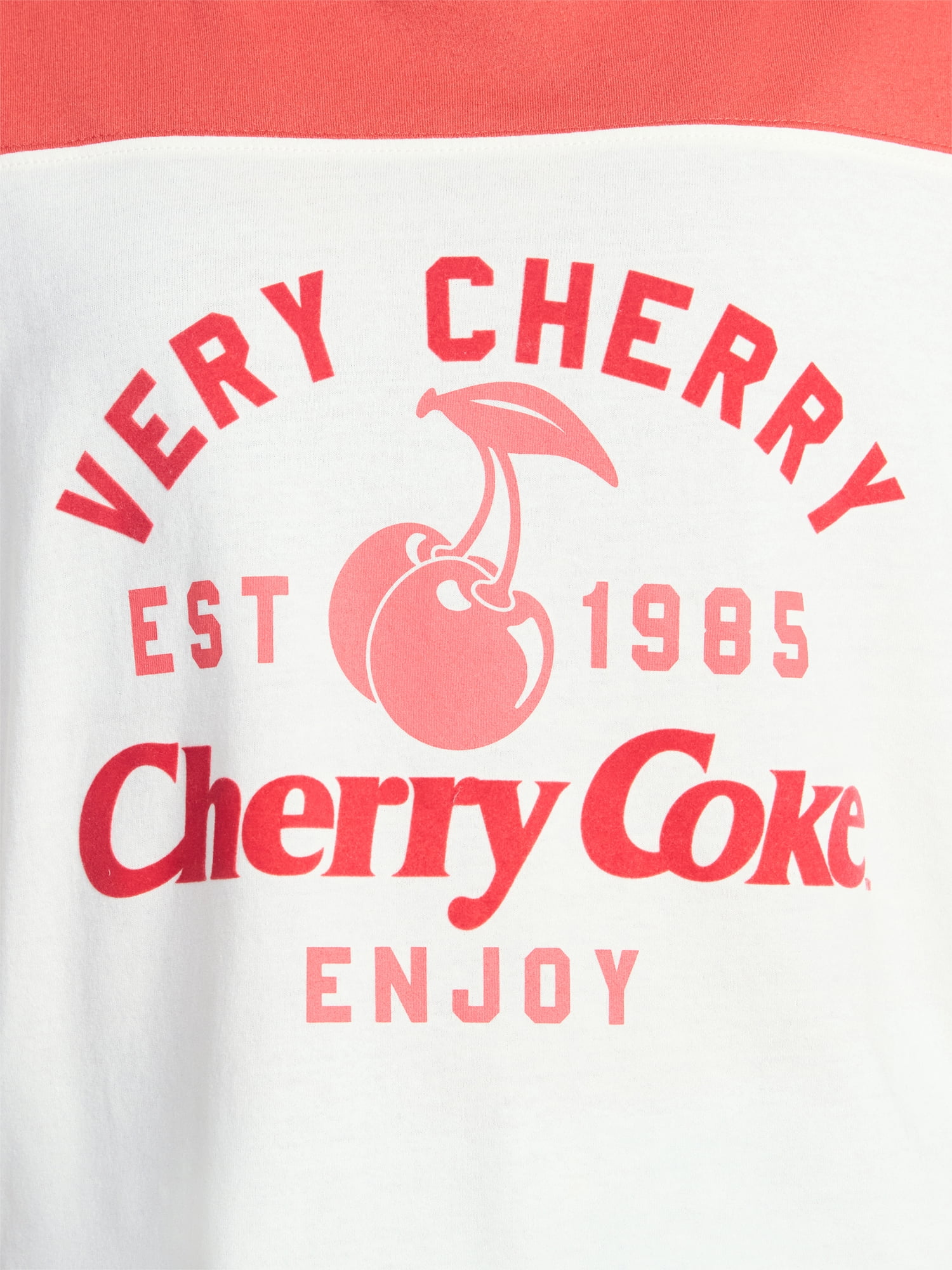 Coca-Cola Women's Very Cherry Skimmer Tee with Short Sleeves, Sizes XXS-XXL