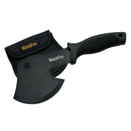 FIXED-BLADE HATCHET | WatchFire Black Rubber Handle Camping Survival Hunting Axe