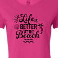 thumbnail image 4 of Inktastic Life is Better at The Beach with Sunshine Seashell and Palm Trees Women's T-Shirt, 4 of 5