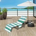 thumbnail image 6 of Lounger Beach Towels, Portable Beach Chair Cover with Pockets Pool Lawn Patio Lounge Chair Towel Cover Holidays Vacation Hotel Sunbathing Quick Drying Towels, 6 of 8