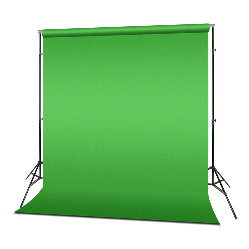 Souarts Greenscreen Backdrop 1.8x2.8 M//6X9 FT Polyester Photography Filming Green White Backdrops for Backdrops Frame Stand Photo Studio Live Webcast