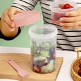 thumbnail image 3 of Double-Layer Salad Cup with Dressing Container, 310ml+760ml Portable Meal Prep Kit for Office & Travel, 3 of 6