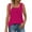 Hot Pink, variant on Fanxing Pink Ladies Tank Tops M Solid Color Summer Sleeveless T Shirts for Women 2025 Summer (Women's S-2XL)