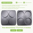 thumbnail image 5 of Molde para Panecillos para Hamburguesas, Molde para Hamburguesas Acero Carbono Antiadherente 5 Pulgadas, Molde para Hornear Grande 4 Tazas para Panecillos Hamburguesas Caseros, 5 of 5
