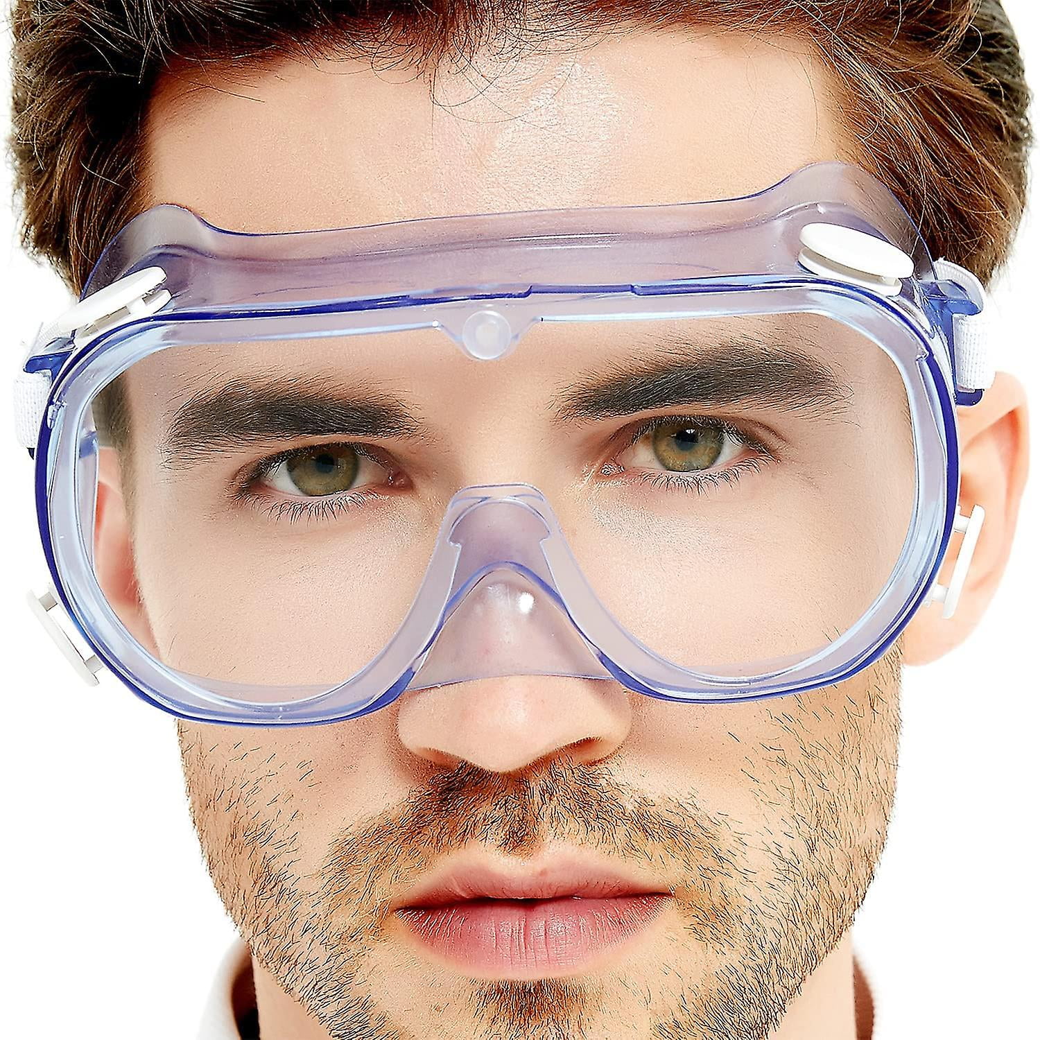 Gafas protectoras de seguridad lentes transparentes antivaho Gafas protectoras de seguridad Gafas de laboratorio Gafas de proteccion contra salpicaduras quimicas impacto paquete de 2 YONGSHENG Walmart...