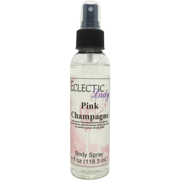 Pink Champagne Body Spray, Eclectic Lady, Hydrating Mist, Unisex (Double Strength), 8 oz