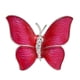 thumbnail image 4 of Broche Roja, de imitación de cristal,Broche de ,Broche de mujer de moda,Camisa Sombrero Bufanda Accesorio de joyería,Broche de aleación ambiental Fernando  Broche Mariposa Rosa Roja, 4 of 8