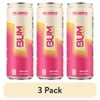 (3 pack) Bum Energy Pink Lemonade Energy Drink, 112 mg Natural Caffeine, 12 fl oz Can