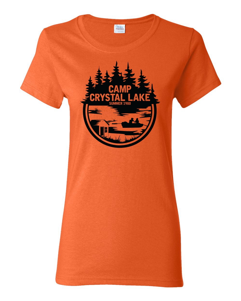 orange and black graphic tees